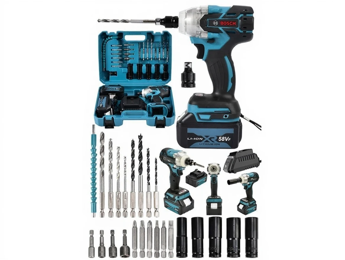 3xaqq3mg2drm80cv2kct4tzz2m 2200W 58Vf 5Ah Kömürsüz Şarjlı Somun Sıkma Makinası - Image 1