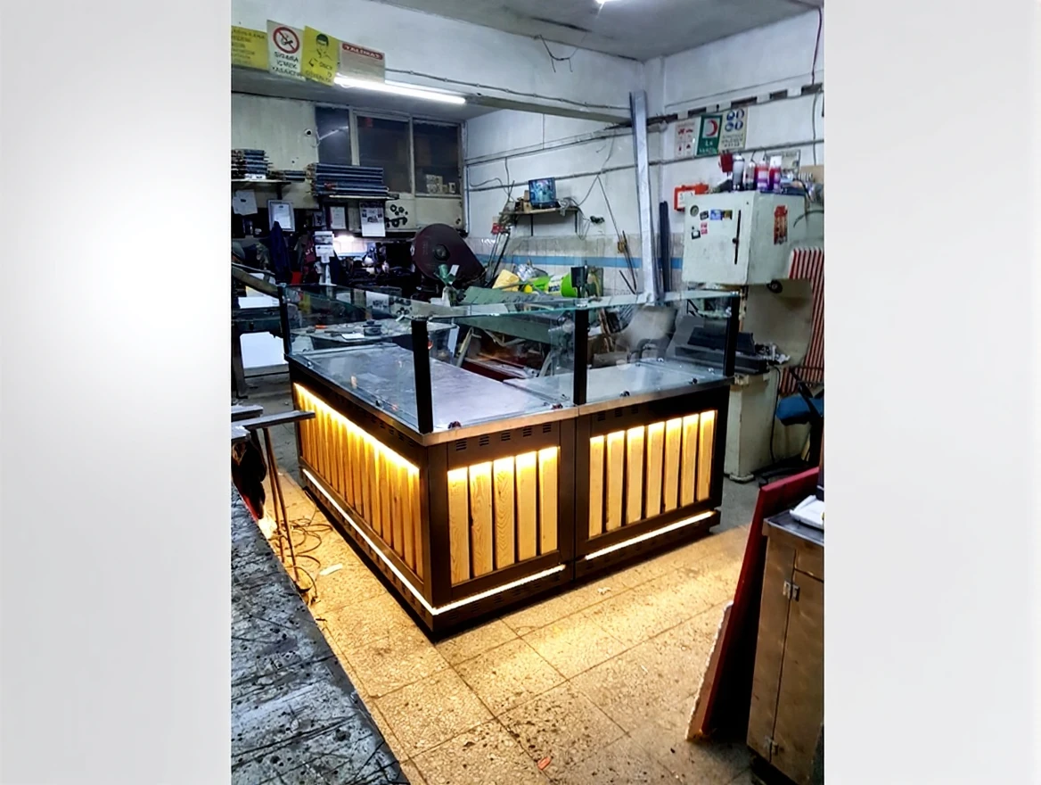 41gcyb3casrmr0cv9d3s57dq50 200x100 cm L Model Pastry Counter from Manufacturing - Image 1