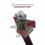 Eko Model Ayak Taban Fırçalı Sanitasyon Hattı