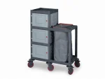 Plastic Cleaning Material Trolley (53x112x136 cm)