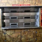 180 Bread Capacity Three Tier Electric Black Oven