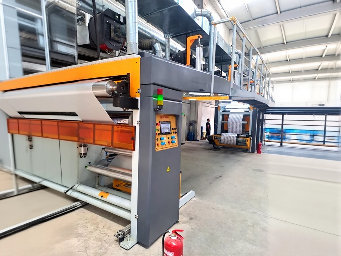 4daq6znxq9rma0ctsy8t3wravr 12 Meter Tunnel Double Color Coating Hot Lamination Machine - Image 1