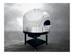 80x80 cm Gas Pizza Oven with Rotating Base - Image 2