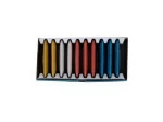 BUTTERFLY 10 Pieces Flying Rectangle Colorful Line Stone with Steam - Image 4