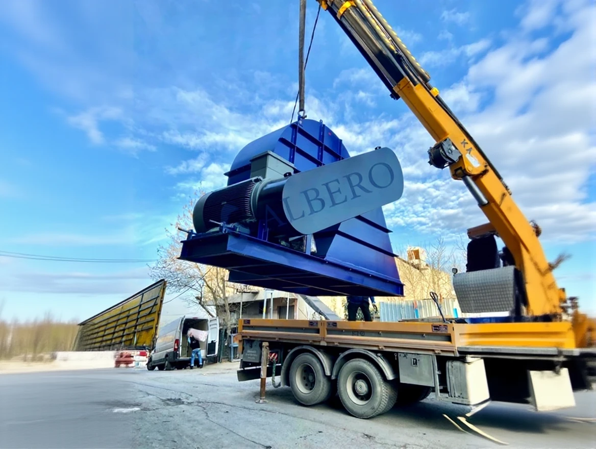 4scwy5x4mnrm80cttwxvjxwerw 120000 m3/Hour Belt Pulley Driven Snail Fan - Image 1