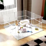 Hodbehod 16 Panel White Modular Pet Play Pen for Cat Dog Bird