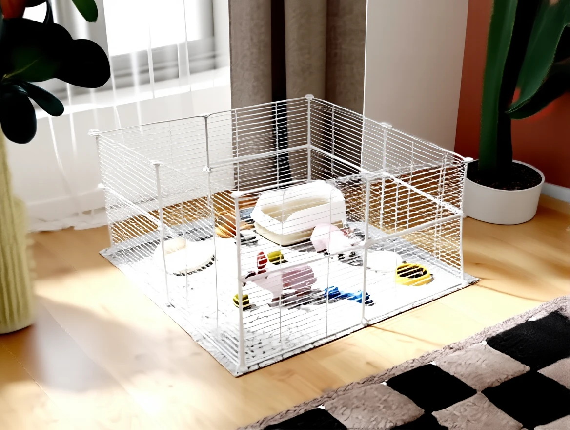 4wt522a49drma0cv2e987m4ee8 Hodbehod 16 Panel White Modular Pet Play Pen for Cat Dog Bird - Image 1