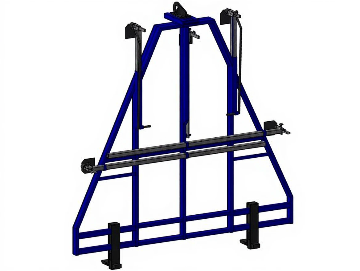 50php7sbj1rmy0cv9pz9w06kn4 3.5 Ton Machine Size Cage Type Glass Transport Lifting Apparatus - Image 1