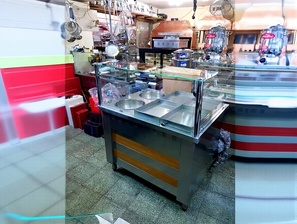 53p5ea9k0hrme0ctw1arjfry5c Stainless 100X85x85 Cm 6-Compartment Tray Model Food Container - Image 1