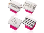 588 Pink Tailor's Needlework Magnetic Bracelet Square Pin Holder And 250 Needles - Image 7