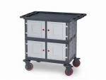 Plastic Cleaning Material Trolley (53x102x100 cm)