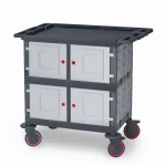 Plastic Cleaning Material Trolley (53x102x100 cm)