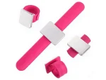 588 Pink Tailor's Needlework Magnetic Bracelet Square Pin Holder And 250 Needles