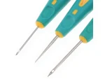 3 Pieces Fabric Leather Punching Sewing Shoes Repair Stitching Removal Awl Crochet - Image 4