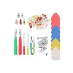 Plastic Clip Latch, Line Stone Remover, Sewing, Embroidery, And Cloth Tongs Set