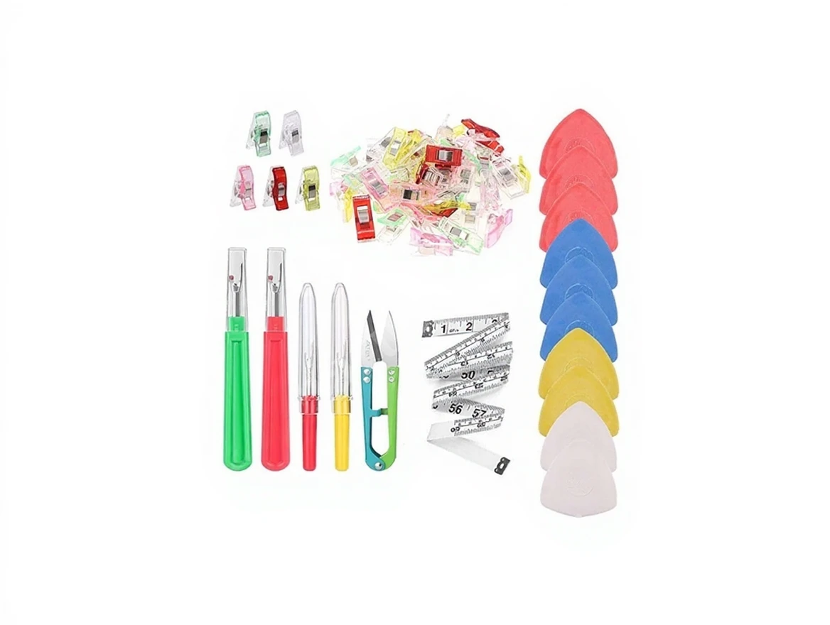 5s59ec2z8hrmw0cvzm7bq46bzg Plastic Clip Latch, Line Stone Remover, Sewing, Embroidery, And Cloth Tongs Set - Image 1
