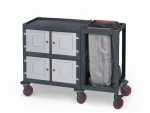 Plastic Cleaning Material Trolley (53x143x100 cm)
