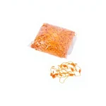 Orange Color Lockable Pass-through Tag String 1,000 Pieces - Plastic Card and Price Tag Binding String