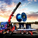 30 Ton (21.9 Mt.) Vehicle-Mounted Folding Boom Mobile Crane