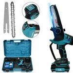 Rechargeable Wood Branch Cutting Pruning Saw with Automatic Lubrication and Digital Display