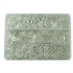 547 (100 Set) 12.5mm Plastic Transparent Snap Button