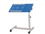 QQ 8A Tilt and Height Adjustable Laptop Stand with Wheels and Mouse Compartment - Image 9