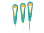 3 Pieces Fabric Leather Punching Sewing Shoes Repair Stitching Removal Awl Crochet - Image 2