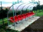 4 Meter 8 Person Aluminium Reserve Player Bench