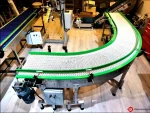 90 Degree Turned Stainless Modular Belt Conveyor
