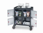 Plastic Cleaning Material Trolley (53x102x100 cm) - Image 2