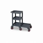 Plastic Cleaning Material Trolley (53x110x100 cm)