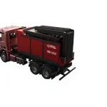 1500 mm Mobile Waste Shredder Machine