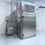 Single Cart 200 Kg / Hour Sausage Oven Meat Smoker Machine