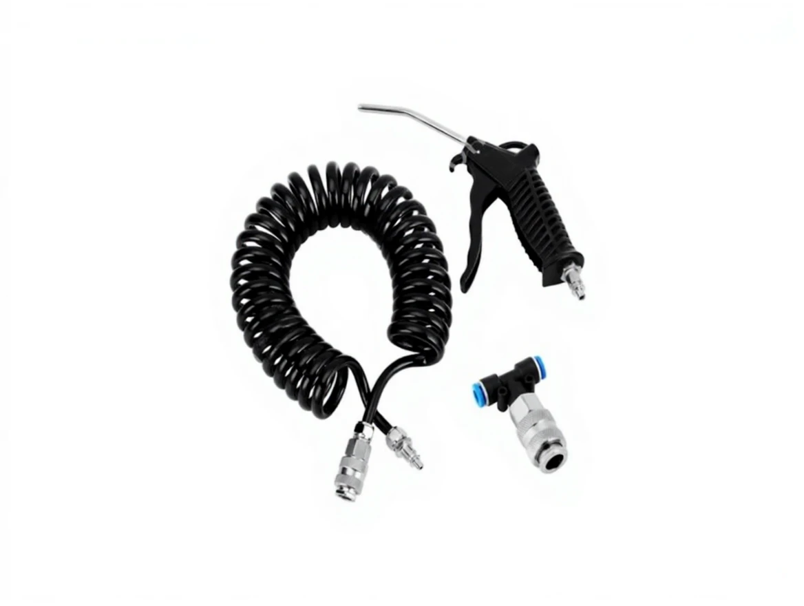 72jhwrtjm9rmy0cvz3zb5pevn0 Truck Compressor with 5 Meter Air Hose and Gun Connection Element Set - Image 1