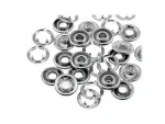 350 Pcs Metal Snap Fasteners 9.5Mm Hollow Buckle Metal Brass Buttons Complete Set - Image 2