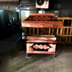 120 Cm Set Copper Barbecue and Copper Bottom Grill Stove