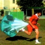 Art PCH Football Player Running Technique Enhancing Parachute