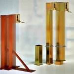 Art 8820G Painted Steel Barret Tennis Post