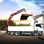 6100 Kg (19 Mt) Vehicle-Mounted Folding Boom Mobile Crane