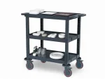 Plastic Cleaning Material Trolley (53x102x100 cm) - Image 2