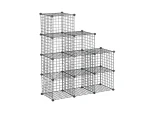 9 Compartment Metal Multi-Purpose Shelf Cabinet Organizer - Image 3