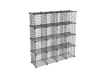 16 Grid Compartment Metal Wire Portable Modular Multi-Purpose Organizer Rack - Image 2