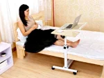 QQ 8A Laptop Stand Desk with Mouse Compartment and Tilt and Height Adjustment - Image 6