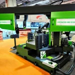 580×1050 mm Double-Sided Angled Cutting Column Semi-Automatic Band Saw Machine