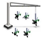 1000 Kg Capacity Floor Mounted Jib Crane