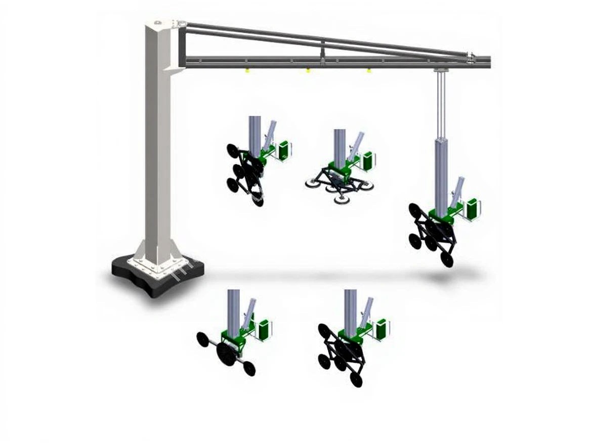 8161yb6mgdrmr0cvaaesbdg0w0 1000 Kg Capacity Floor Mounted Jib Crane - Image 1