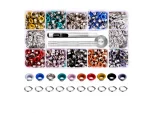 5 Mm Colorful Metal Bird Eye 300 Set And Storage Box