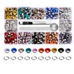5 Mm Colorful Metal Bird Eye 300 Set And Storage Box
