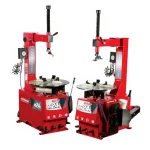 Motorcycle Tire Changer with Auxiliary Arm