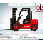 3 Ton Triplex Chinese Engine Diesel Forklift